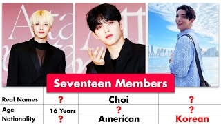 Seventeen Members Real Names And Ages 2022