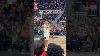 Giannis Makes History: Most Rebounds in Franchise History Secured! 👏 #nba #shorts
