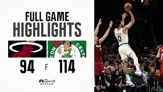 HIGHLIGHTS: Celtics blow out Heat 114-94, take Game 1