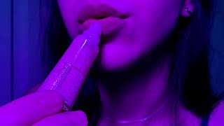 ASMR | Lip gloss application + mouth sounds + rambles 💄 👄