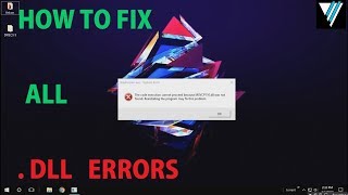 How to Fix All .DLL file Missing Error in Windows