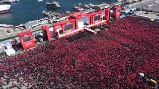 Large crowd attends Erdogan campaign rally in Istanbul