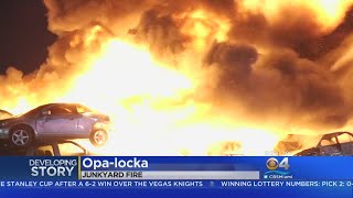 Massive Opa-locka Junkyard Fire