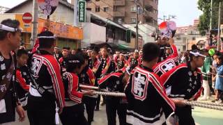 泉大津市 2014年 だんじり祭り 上之町 大津神社前