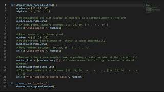 Python Interview Question: Difference between append and extend