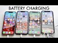 iPhone 14 Vs iPhone 13 Vs iPhone 12 Vs iPhone 11 Battery Charging Test!