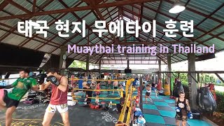 태국 현지 무에타이 훈련 Muaythai training in Thailand