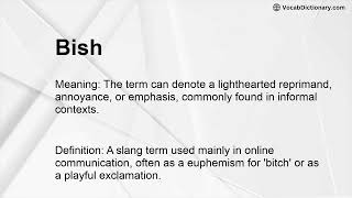 Bish Meaning