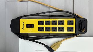 DEWENWILS 10 Outlet Metal Surge Protector Power Strip with 15Ft Cord, UL Listed, Flat Plug Review