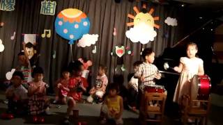 幼稚園大班畢業典禮 中班涵涵的表演