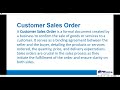 Customer Sales Order - Tutorial 1