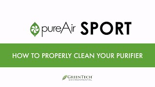 pureAir SPORT - Cleaning Instructions