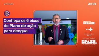 6 eixos de cuidados para diminuir os casos prováveis e número de óbitos da dengue