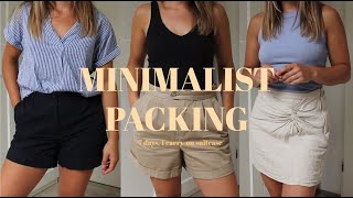 Pack My Minimalist Suitcase With Me | 8 Days in Spain, 1 Carry-on ONLY