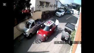 台中一名男子駕車起步撞倒兩輛機車，下車扶起後即落跑，被警方依肇事逃逸究辦。