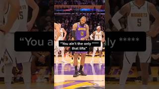 LeBron James trash talk vs Nuggets 😂 #shorts NBA