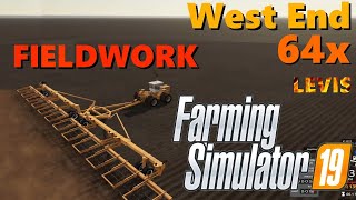 FS19 WestEnd 64x MAP(WIP) #3 FIELDWORKS TEST ( Plowing, lime \u0026 slurry spreading, sowing)