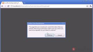 Secure File Upload Part 1 of 3 PHP Tutorials