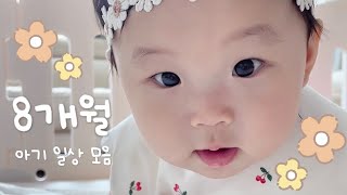 생후 8개월ㅣ아기의 일상 모음ㅣ딸바보가 될수 밖에 없는 이유 #아기일상 #8개월아기