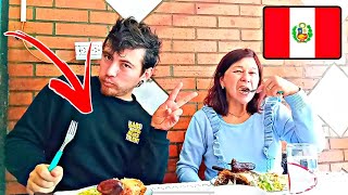 PROBANDO COMIDA PERUANA Con Mi MAMÁ 🇵🇪