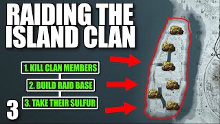 I ONLINE RAIDED A CLAN WHO BUILT ON AN ISLAND IN THE SNOW | Solo Rust