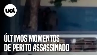 Vídeo mostra últimos momentos de perito assassinado