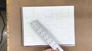 Part One: 1 point Perspective Drawing 9 boxes