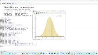 GNUPLOT TUTORIAL LEC 4- Plotting Gaussian Function with x & y-axis range, line width, & line color.