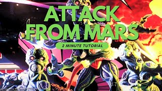 Attack From Mars Pinball Tutorial