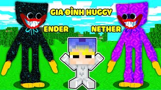 TÔ GÀ 1 NGÀY SỐNG CHUNG VỚI GIA ĐÌNH HUGGY WUGGY ENDER VÀ HUGGY NETHER KHIẾN SINH TỐ BẤT NGỜ