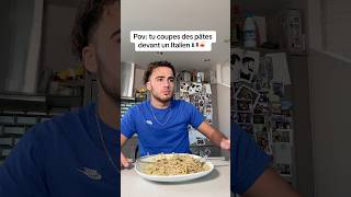 Pov: tu coupes des pâtes devant un italien🇮🇹🍝