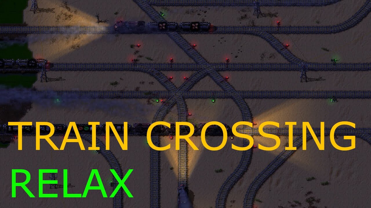 Factorio Satisfying Train Crossing Youtube