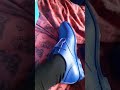 fluevog shoe review. the draco in blue.