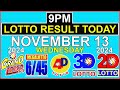 Lotto Result Today 9pm November 13 2024 PCSO