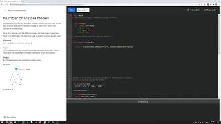 Facebook interview question: trees: number of visible nodes