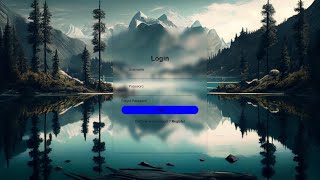 Responsive Nature-Inspired Login Page Design With source code| HTML & CSS Tutorial