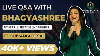 LIVE Q & A with Bhagyashree in HEALTH COACH PROGRAM with Shivangi Desai | Fit Bharat Mission