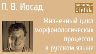 П. В. Иосад. Жизненный цикл морфонологических процессов в русском языке