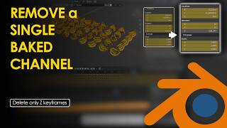 How to Remove Single Axis Keyframes from Multiple Baked Objects in Blender