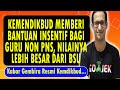 KEMENDIKBUD MEMBERI BANTUAN INSENTIF BAGI GURU NON PNS/HONORER, NILAINYA LEBIH BESAR DARI BSU