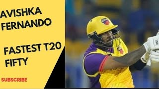 Avishka fernando fastest T20 fifty in ilt20..🔥🇱🇰