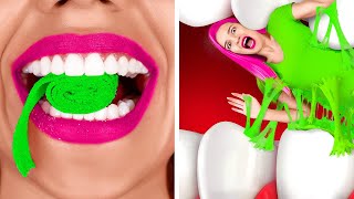 BEST TIKTOK TRICKS | Bubble Gum Battle!  BODY TRICKS ONLY 1% of People Can Do by 123 GO! CHALLENGE