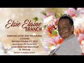 A Service of Thanksgiving for the life of Elsie Branch