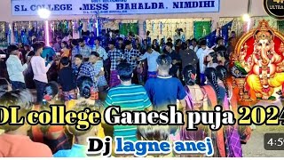 DL COLLEGE GANESH PUJA 2024//DJ LAGNE ANEJ BEST DHAMAKA