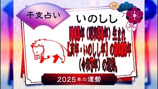 1983年（昭和58年）生まれ【亥年・いのしし年】の2025年（令和7年）の運勢.