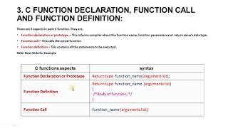Function in C Part 3 Function Definition and Function call