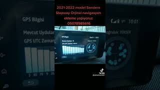 Dacia Sandero orijinal navigasyon ekleme yapıyoruz Istanbul 05078985616