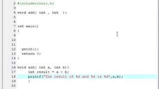 25 C Programming Video Tutorials for Beginners Function Parameters Arguments with example
