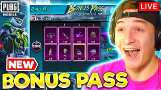 (stream crashed part 1) MAXING NEW BONUS PASS! PUBG MOBILE LIVE