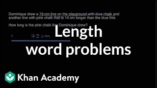 Length word problems | Measurement and data | Early Math | Khan Academy